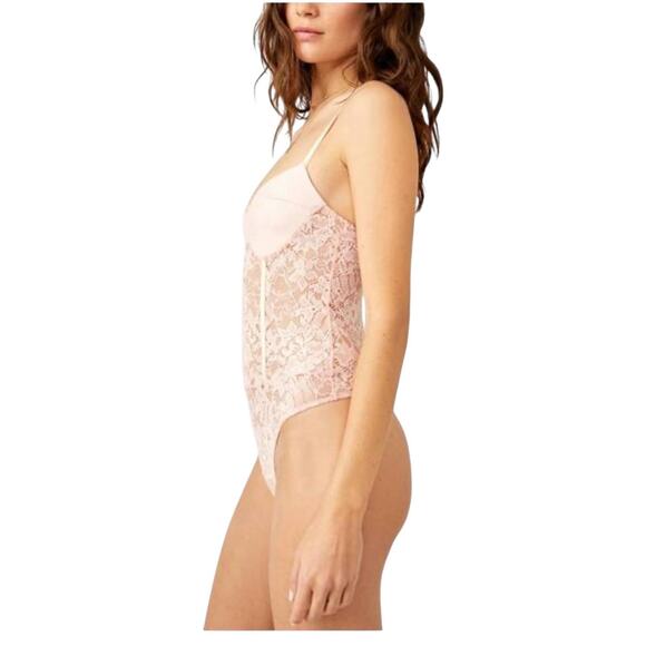 NWT! Free People Intimately Lace Night Rhythm Bodysuit - Size Small - Picture 5 of 8